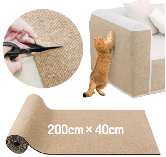 츄르몽 잘라쓰는 부착형 스크래처 붙이는 고양이 스크래쳐