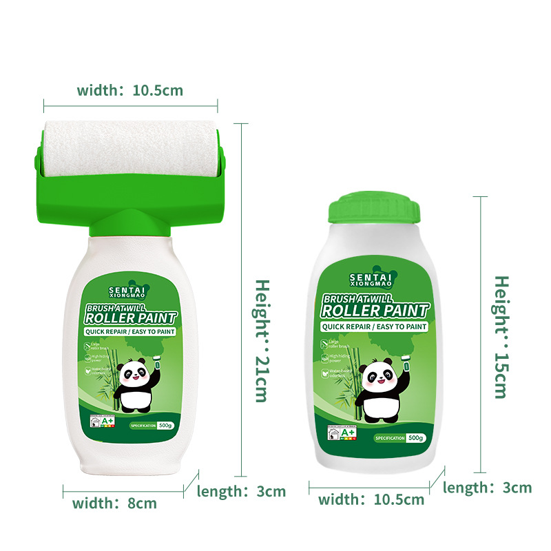벽면 롤러 페인트 보수용 커버 속건페인트 500g 셀프페인팅 일체형 미니 벽지 오염 곰팡이 제거