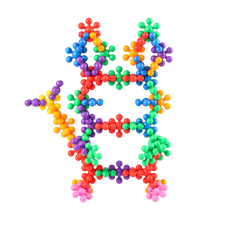 컬러 조립 블록 완구 520pcs 창의력 발달 입체 만들기 놀이 세트